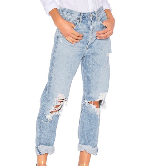 Agolde Denim - 90’s Mid Rise Loose Fit Jeans. AGOLDE